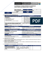 1 - SESION DE APRENDIZAJE - Tercera Experiencia - QUINTO - 2023