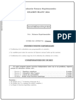 Mathématiques: Baccalauréat Sciences Expérimentales Examen Blanc 2024