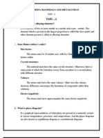 Engineering Materials and Metallurgy: Unit - I