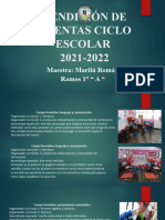 Rendición de Cuentas Ciclo Escolar 1a