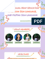 Bilingual Deaf EducationASLand FSL