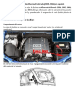 Diagrama de Fusibles Chevrolet Colorado (2004-2012) en Español