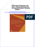 (Ebook PDF) (Ebook PDF) Asian Business and Management: Theory, Practice and Perspectives Second Edition, Revised Edition All Chapter