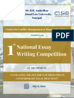 1st National Essay Writing Competition CCMDR G