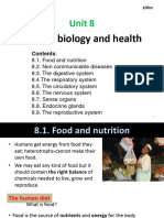 Unit 8 Human Biology and Health 