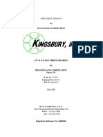 Thrust Bearing Manual Kingsburg