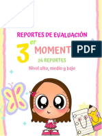 Reportes de Evaluación 3er Momento 3er Grado Miss Crayolita