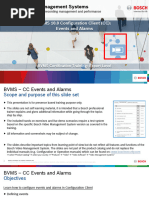BVMS 10.0 CC Events and Alarms