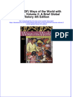 Full Download PDF of (Ebook PDF) Ways of The World With Sources, Volume 2: A Brief Global History 4th Edition All Chapter