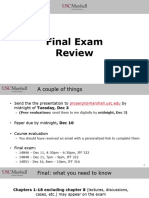 BUAD 307 Final Review