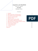 Integration and Manifolds