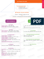 Les Classes de Mots