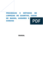 Processos e Métodos de Limpezas de Quartos