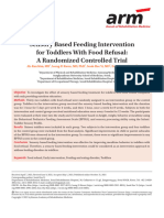 Sensory Based Feeding Intervention