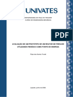 Avaliação de Um Protótipo de Um Reator de Pirólise Utilizando Resíduo Como Fonte de Energia