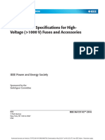 Ieee Standard Specifications For Highvoltage 1000 V Fuses and Ac