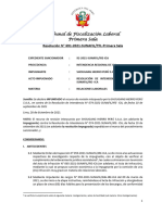 LIC CON GOCE Obligar A Un Trabajador R. 691-2021-Sunafil