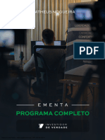 Ementa Programa Completo Investidor de Verdade