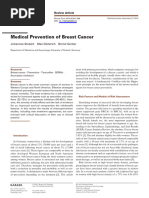 Medical Prevention of Breast Cancer