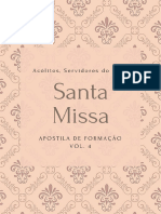 Apostila de Formação para Coroinhas e Acólitos - Vol. 4 - Santa Missa