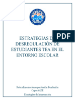 Estrategias de Desregulación de Estudiantes Tea en El Entorno Escolar