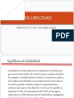 Unidad II Equilibrio de Solubilidad