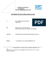 Informe Técnico Pedagógico 2022