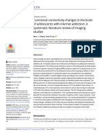 Functional Connectivity Changes in The Brain of Adolescents With Internet Addiction: A Systematic Literature Review of Imaging Studies