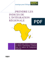 Nations Unies Comprendre Les Indices de L'intégration Régionale