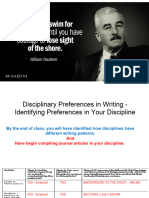 Session 2 - Disciplinary Preferences in Writing