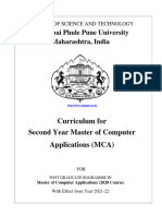 SY - MCA (2020 Course) - Curriculum - Under - Engineering (2 Years) - 30.06.2021