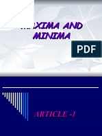 Maxima and Minima