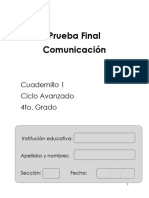 Cuadernillo 1 - 4° Avanz - EBA - Comunicacion