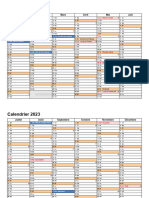 Calendrier 2023 Paysage 2 Pages