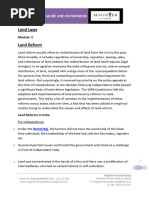 Land Laws - Module 2