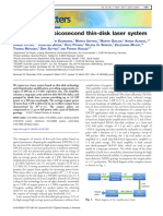 1 KW, 200 MJ Picosecond Thin-Disk Laser System