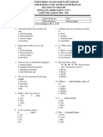 Soal Pat Bahasa Inggris Kelas 4