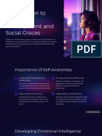 Introduction To Personal Development and Social Graces