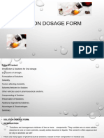 Solution Dosage Form