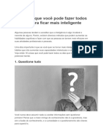 18 Coisas Que Você Pode Fazer Todos Os Dias para Ficar Mais Inteligente