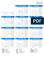 Calendrier 2024 Format Portrait