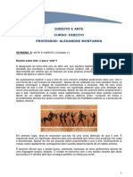 Direito e Arte - Semana 1 - Texto Pós Aula - Noções Gerais Sobre Direito e Arte