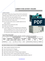 Datasheet of Diesel Genset 600KW - Standby