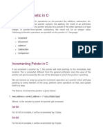 Pointer Arithmetic in C