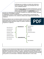 Aula 1 - Biologia - Agua e Sais Minerais