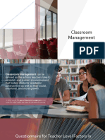 Classroom Management, 19th Nov, 23