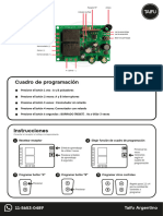 Manual Receptor RF Inalambrico 2 Canales 433 MHZ 220v 10A S-JUMPER