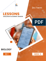 Biology Ss1 3rd Term Week 3