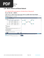 10.4.4 Lab - Build A Switch and Router Network