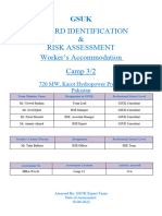 HIRA-WA-01, Hazard Identification & Risk Assessment, Camp, 3-2